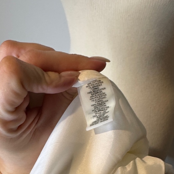 Karl Lagerfeld White Blazer and white shirt with Black Trim - Picture 3 of 5